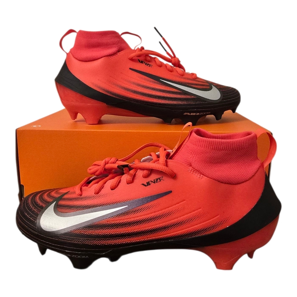 Nike Zoom Air Vapor 1 NRG Crimson HF9409-600 Football Cleats Men's 9 NWB